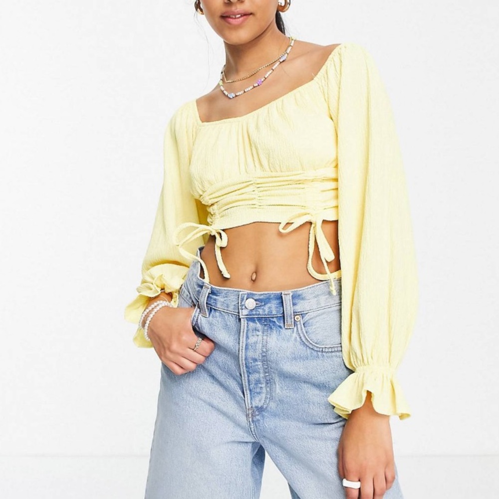 ASOS Design Off The Shoulder Crop Top